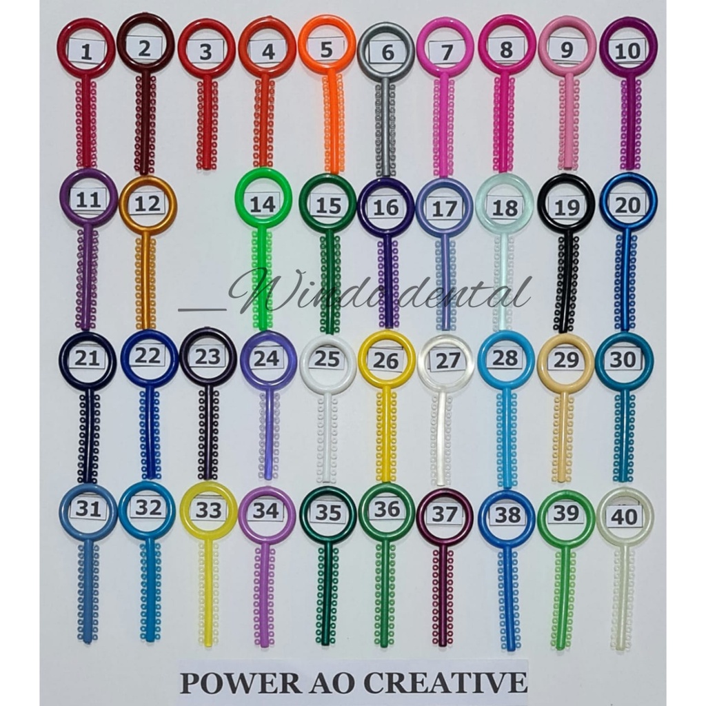 DENTAL POWER O AO AMERICAN ORTHO / KARET BEHEL ORTHODONTIC TERLARIS