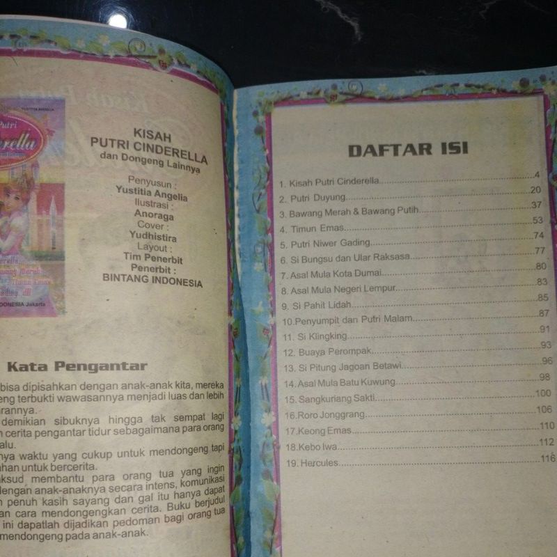 buku kisah putri cinderella (15x24cm)