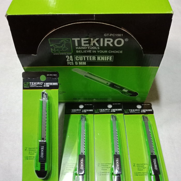 

Jual Pisau Cutter 9MM Tekiro