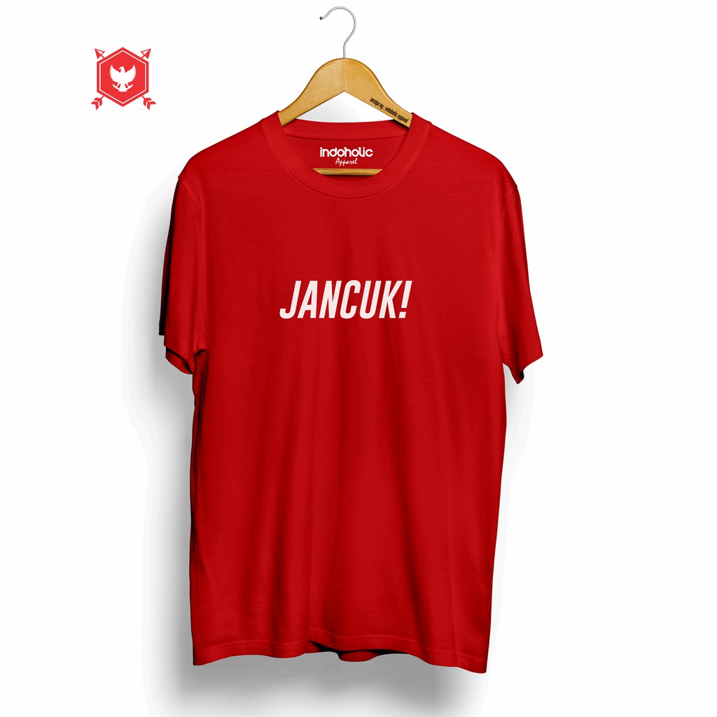 Indoholic Atasan Baju Pakaian Pria Cowok wanita Kaos Distro Murah terbaru Combed 100% Original Jancoek