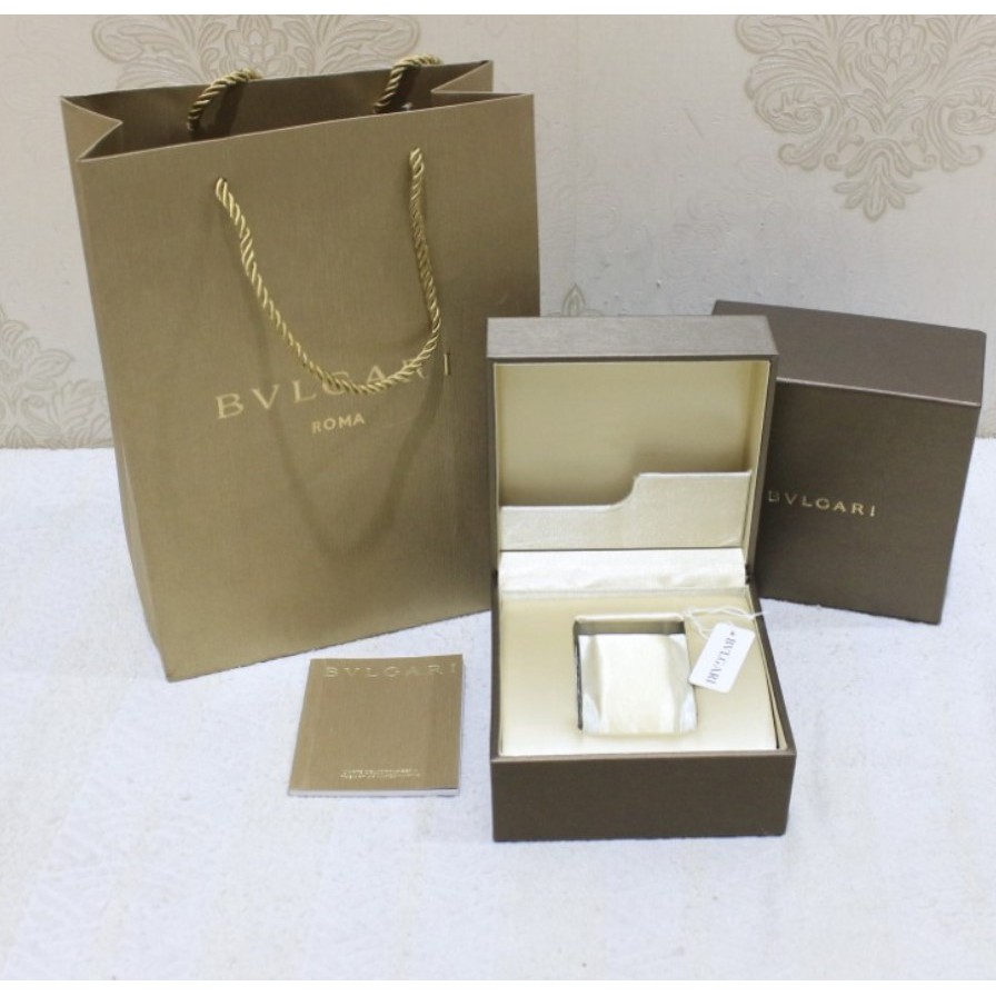 Box jam tangan bvlgari plus paper bag