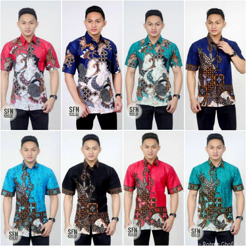 KEMEJA BATIK PRIA MURAH BEST SELER M L XL BAJU COWOK