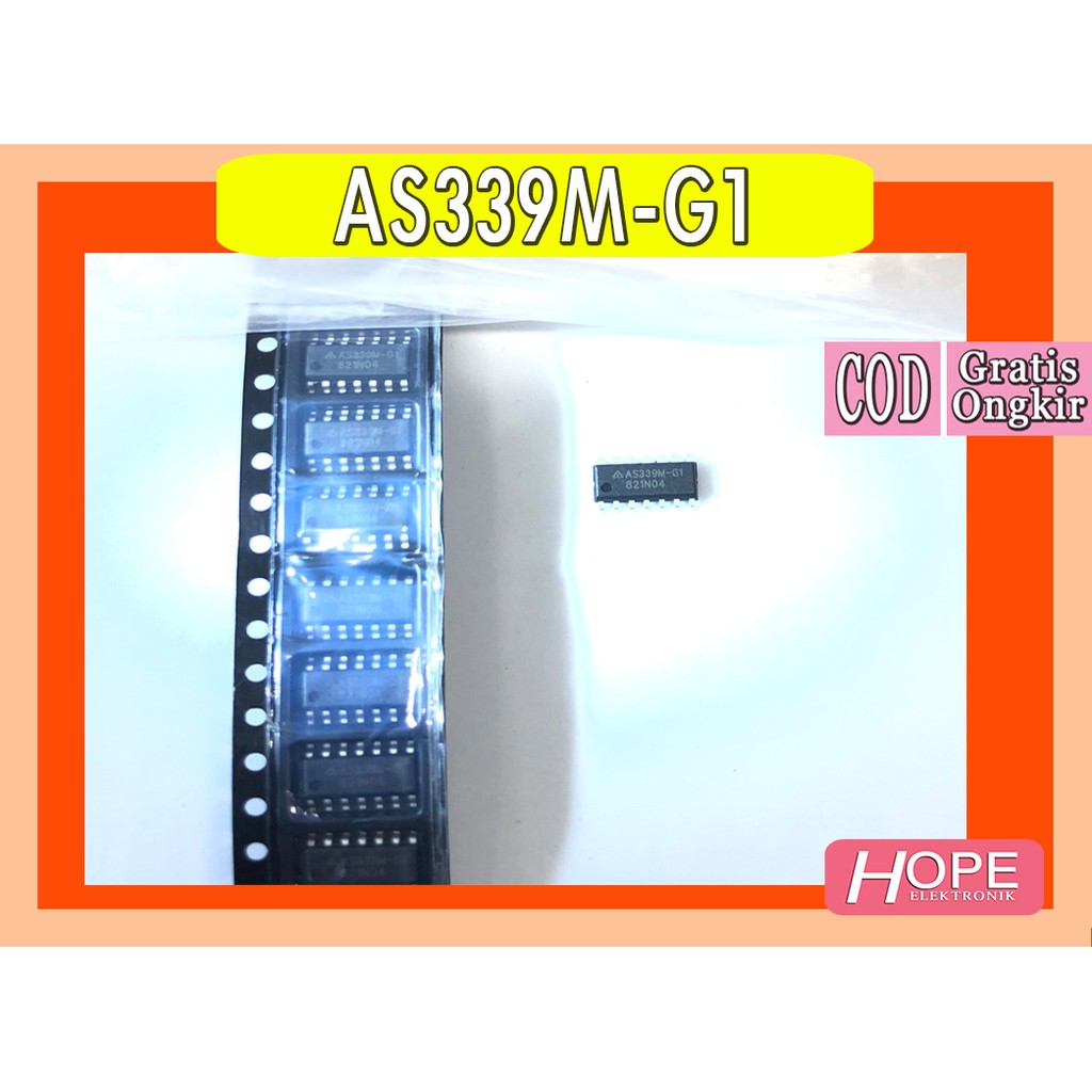 Ic As339 As339M G1 E1 As339m Quad Comparator As 339