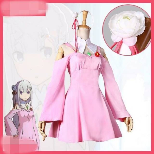 Re: Zero Emilia Daily Cosplay Costume Anime