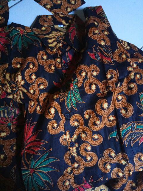 Kemeja Hem Batik Pria Ayqh Dan Anak Seragam Kantor Cendrawasih Panjang