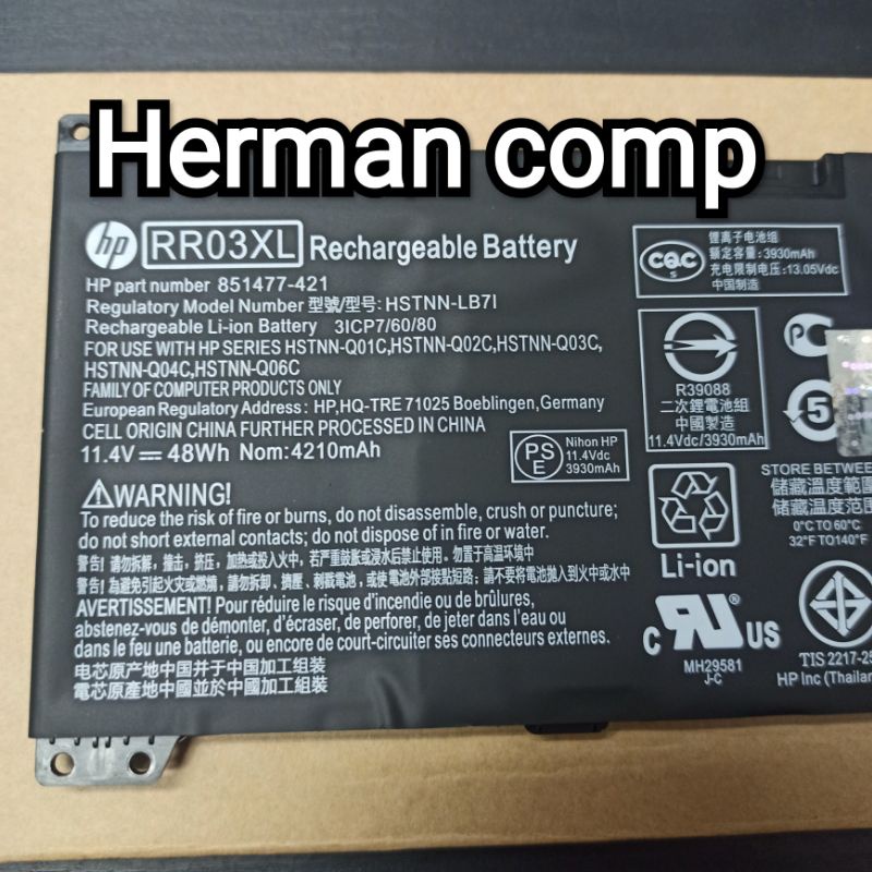 Original Baterai Laptop Hp ProBook 440 G4 Series