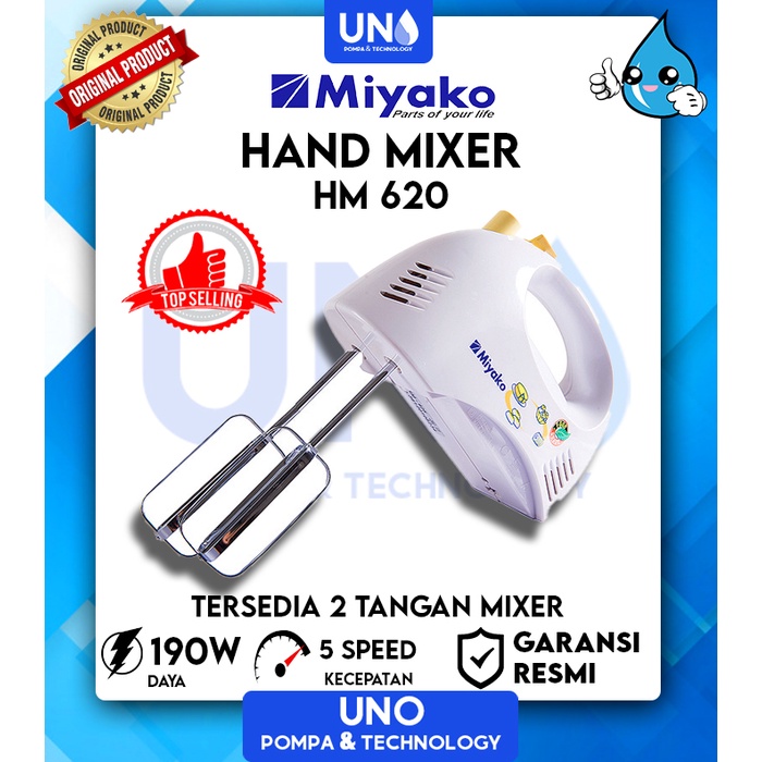 Miyako Hand Mixer Original HM 620 / HM-620 / HM620