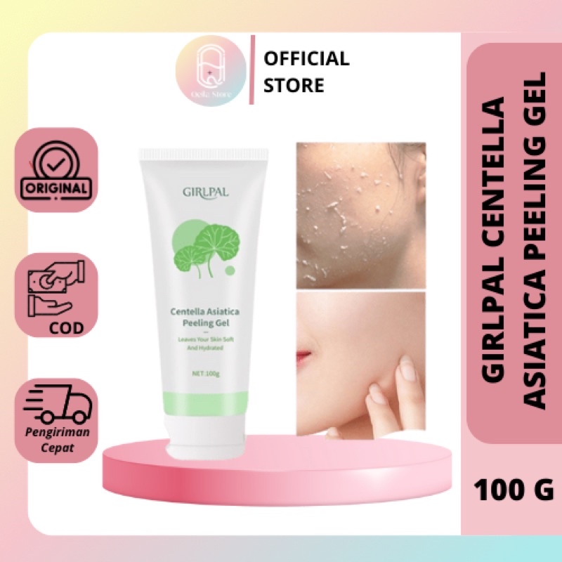 GIRLPAL CENTELLA ASIATICA PEELING GEL FACE SCRUB PEELING WAJAH 100 gr BPOM