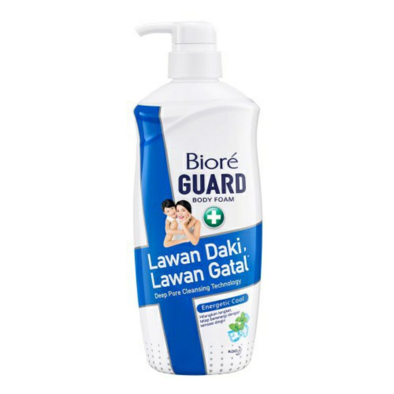 Biore Guard Body Foam Energetic Cool Sabun Mandi Cair Botol Pump 550 ml
