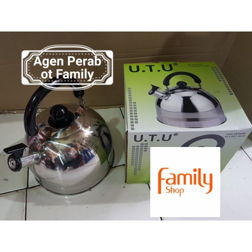 TEKO BUNYI SIUL / WHISTLING KETTLE U.T.U 5 LITER STAINLESS STEEL TEBAL APF365