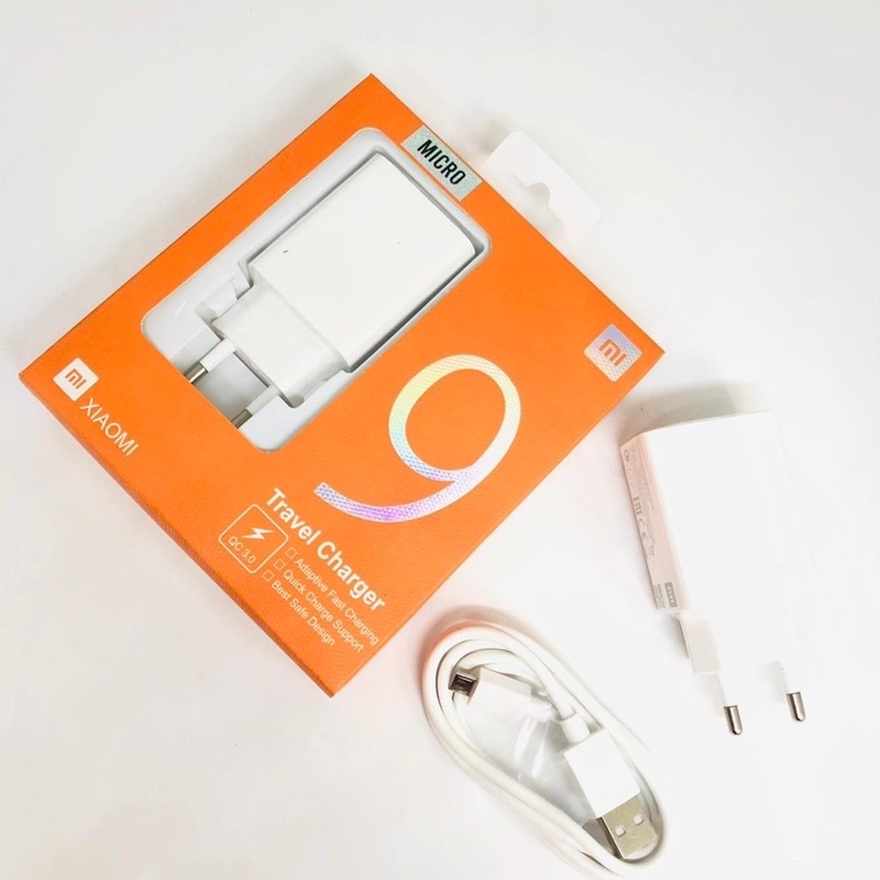 GROSIR CHARGER XIAOMI9 TC MI 9 FAST CHARGING ORIGINAL TYPE MICRO &amp; TYPE C