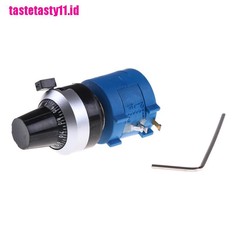 1 set Potentiometer Rotary Dial Presisi 100K Ohm 3590S-2-104L