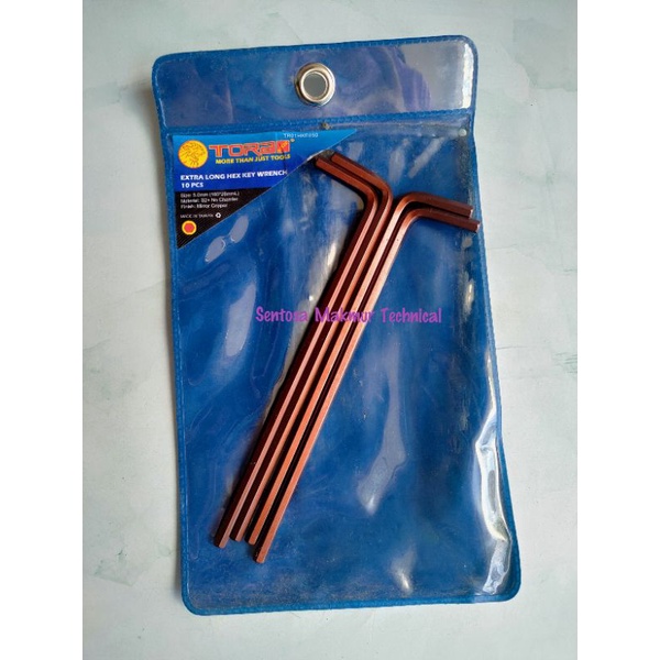 TORA 5 MM Kunci L EXTRA Long Panjang Hex Key 5mm S2