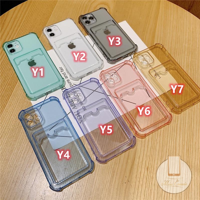 Soft Case Dompet Kartu Kredit Bahan TPU Tahan Banting Untuk Xiaomi Redmi 10C 9 10 9A 9C NFC Mi 11 Lite 12 12X PO CO X3 Pro NFC POCO M3 Redmi Note 10s