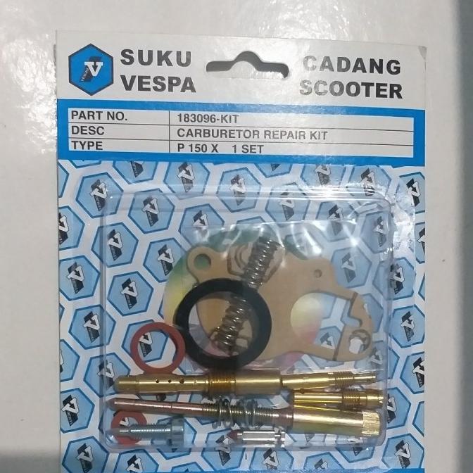 ORIGINAL - parkit spuyer set reparkit karburator vespa px ps 20:20 taiwan