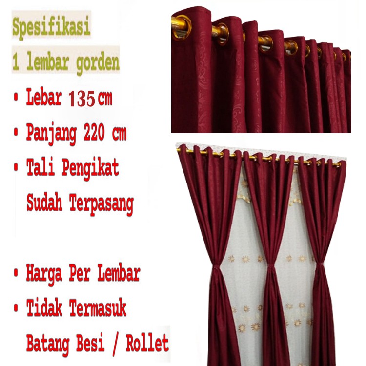 HARGA GROSIR GORDEN POLOS EMBOS PINTU JENDELA MODEL SMOKERING 12 LUBANG RING MURAH