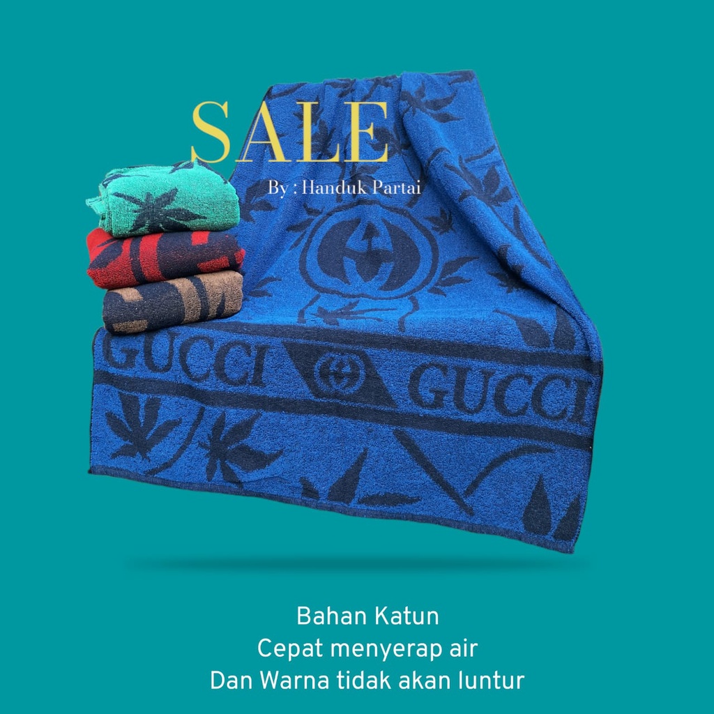 Handuk Gucci Jumbo 80x150 - Handuk Mandi Dewasa - Handuk Tebal - Handuk Murah - Handuk Gucci Sakura