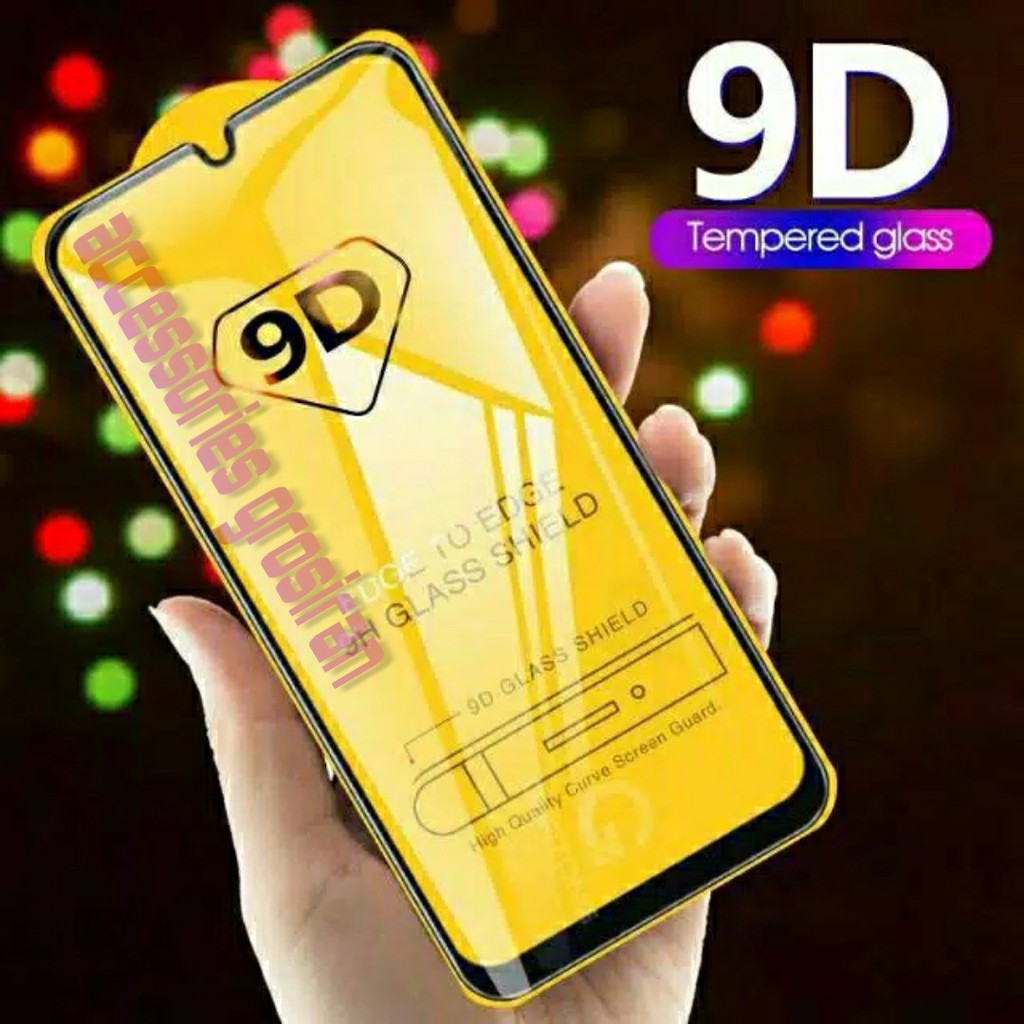 TEMPERED GLASS 5d full lem XIAOMI MIA1 mi a1 HITAM PUTIH