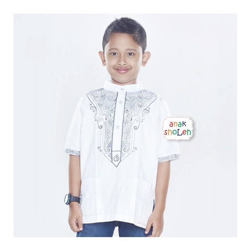 Download BAJU KOKO PUTIH LENGAN PENDEK MERK ANAK SHOLEH | Shopee Indonesia