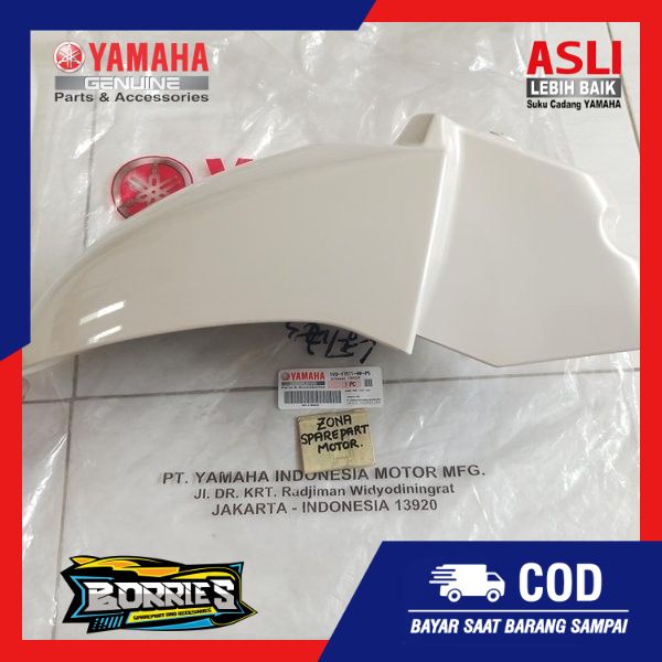 Spakbor Fender Front Slebor Depan Putih Mutiara FINO Fi 125 Yamaha Asli 1FD-F1511-00-P5