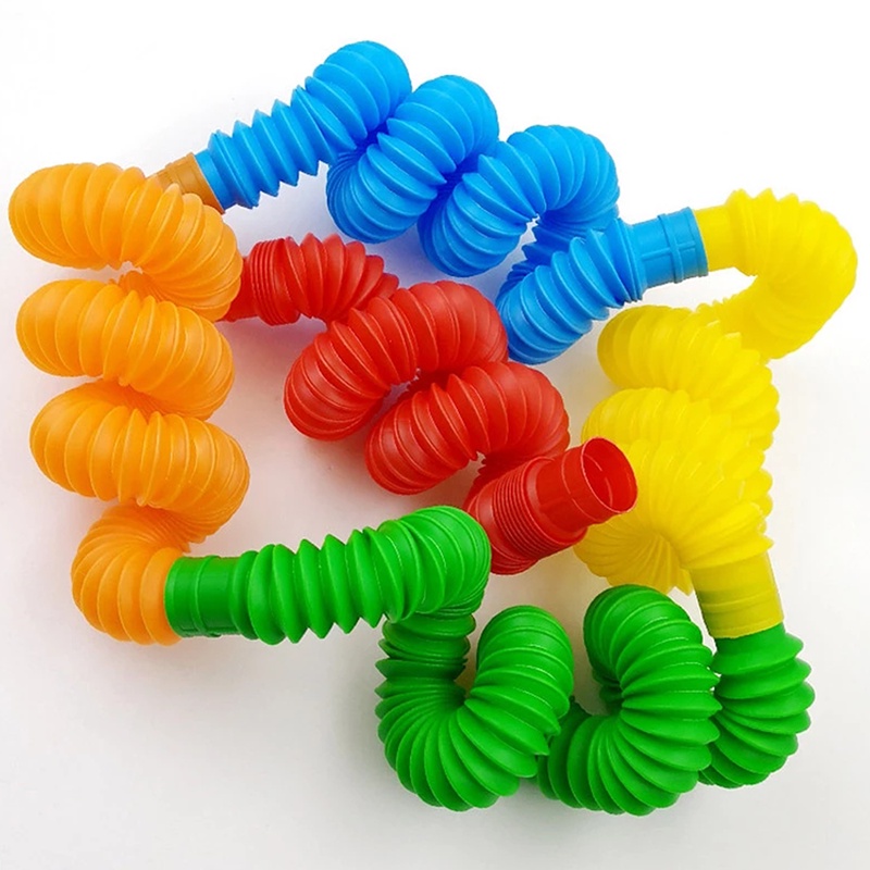 {LUCKID}Mini  Tubes Sensory Toy Stress Relieve Toys Kid Autism Anti Stress Toy