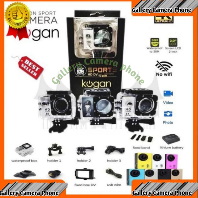 Sports Cam Full HD DV 1080P Waterproof Action Camera / Kogan / KOGAN