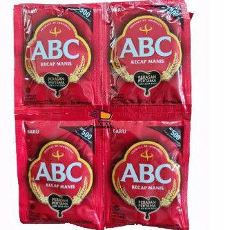 

KECAP MANIS ABC KEMASAN SACHET. ORIGINAL. eceran