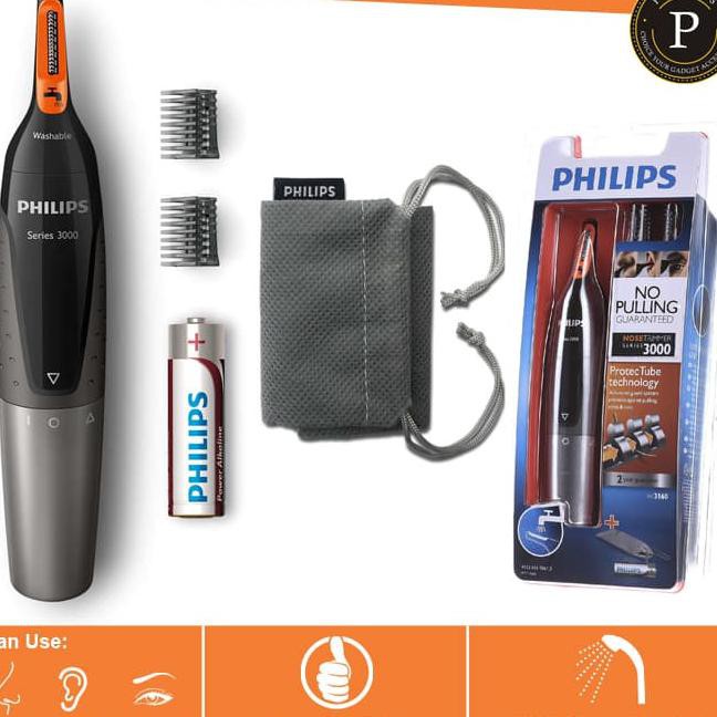 Alat Cukur Bulu Hidung Alis Philips NT3160 - Electric Travel Shaver