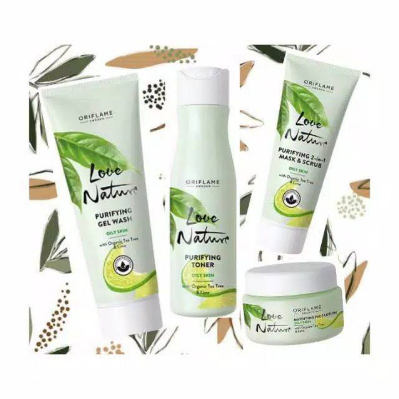 Love Nature With Organic Aloe Vera &amp; Coconut Water Series/ Cleansing Cream/ Toner/Mask &amp; Scrub/ Face Cream/ Love Nature Oat &amp; Goji Berry/ Love Nature Tea Tree &amp; Lime/ Love Nature Hibiscus Flower &amp; Lemon