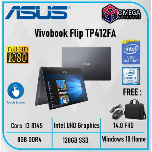 Laptop ASUS Vivobook Flip TP412FA i3 8145 4GB/8GB 128GB / 256GB / 512GB W10 14.0 FHD Touchscreen-4