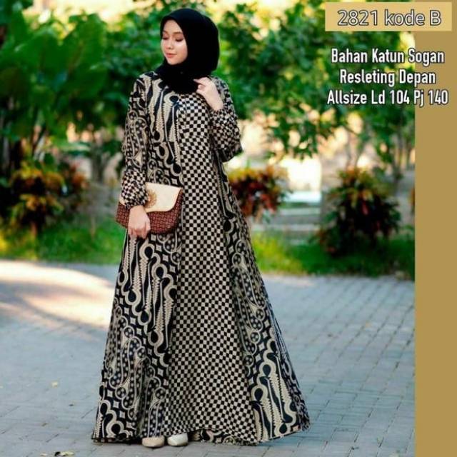 Harga Model Gamis Batik Kombinasi Terbaik Maret 2021 Shopee Indonesia