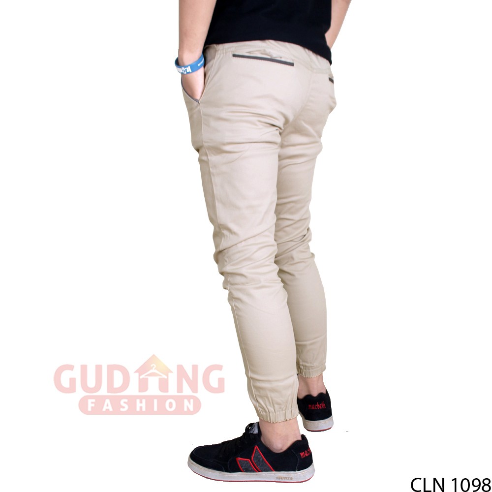 Celana Jogger Polos Pria Casual Panjang - CLN 1098