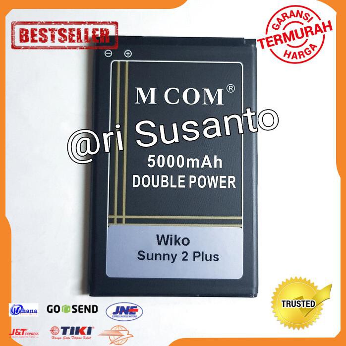 ACC HP BATERAI MCOM WIKO SUNNY 2 PLUS DOUBLE POWER 5000MAH