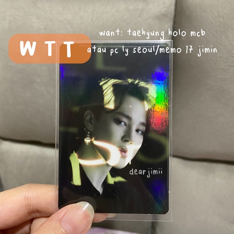 ⚠️BACA DESKRIPSI⚠️ JIMIN PHOTOCARD HOLO YOONGI SUGA ROUTE MOTS MCB PC OFFICIAL WTT WTS
