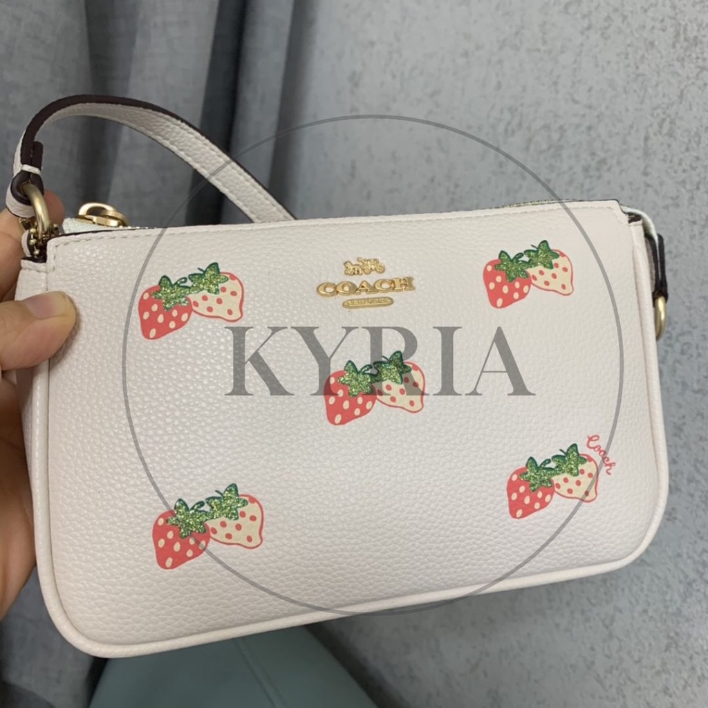 TAS WANITA TOP HANDLE NOLITA WRISLET 19 IN STRAWBERRY CB608LEATHER