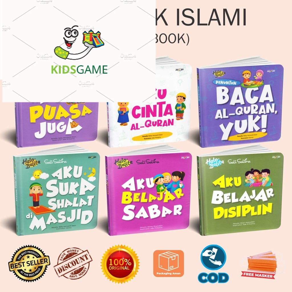 

Buku Cerita Anak Islami Seri Halo Balita Aku Cinta Alquran Mau Puasa Juga Aku suka Belajar Sabar