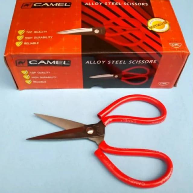 GUNTING KODOK / GUNTING KAIN ATAU KULIT / GUNTING SERBAGUNA / GUNTING SENG / ALLOY STEEL SCISSORS