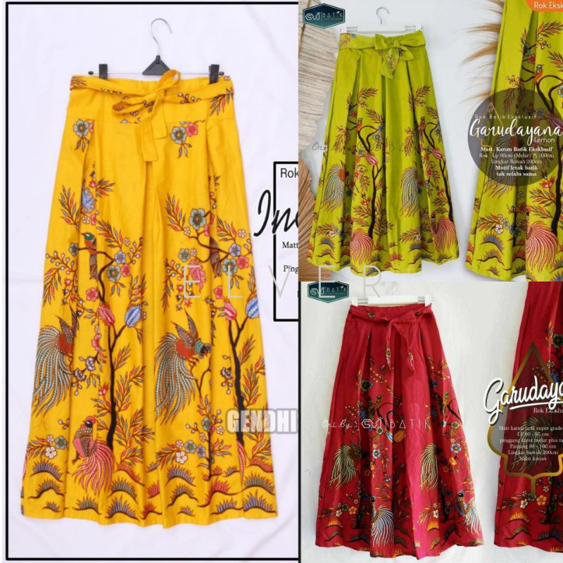 GROSIR ROK BATIK PANJANG STS GARUDAYANA INDIAN EXLCUSIVE / ROK BATIK UNGGUL JAYA PREMIUM