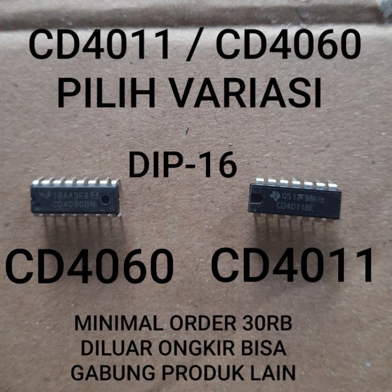 IC CD4011 / CD4017  / CD4060 , CD 4011 CD 4017 CD 4060 DIP-16