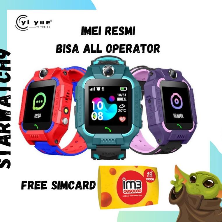 Jam Tangan Imo Anak Anti Air Z5 / Z6 Gps Tracker Sos Ter Memantau Lokasi Anak Imei Aktif 2T7