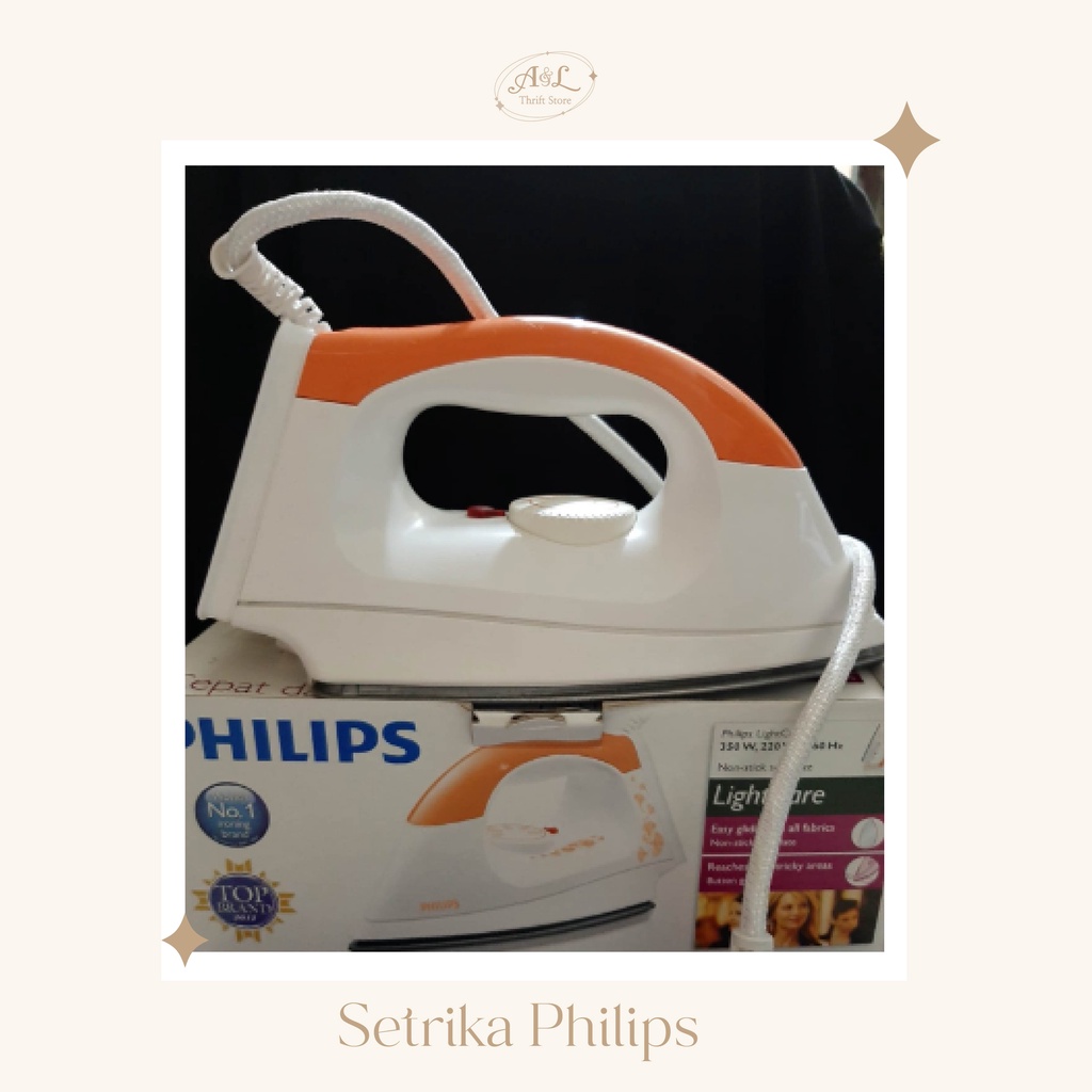 SETRIKA PHILIPS LIGHTCARE DRY IRON HI115