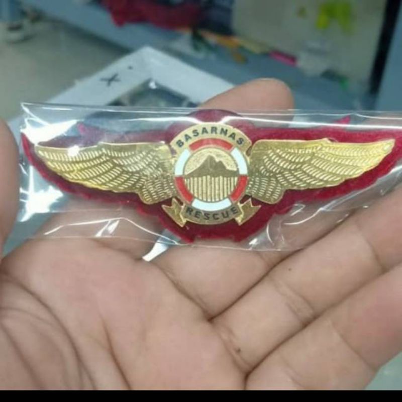 Wing basarnas / wing bpbd/ pin basarnas mika magnet
