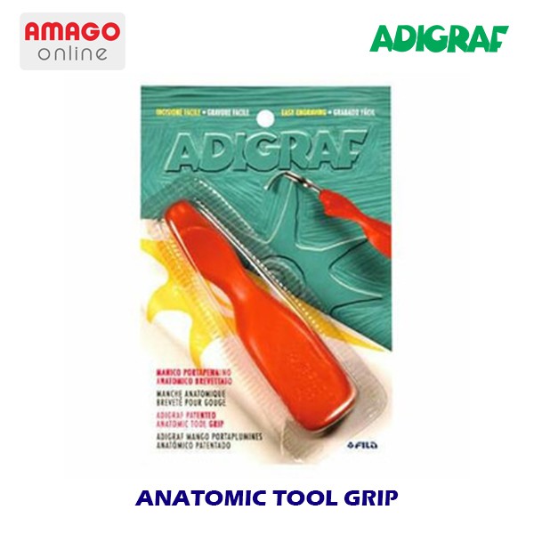 

ADIGRAF - Anatomic Tool Grip - Gagang pisau ukir Karet Cetak Karet Lino Karet Cukil - 386100