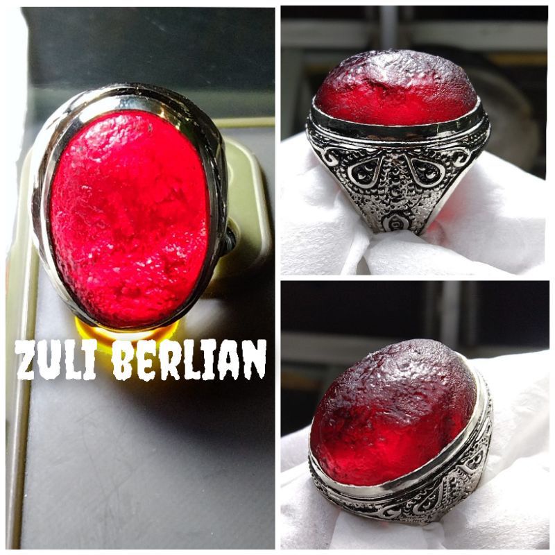 Cincin batu catam meteor merah