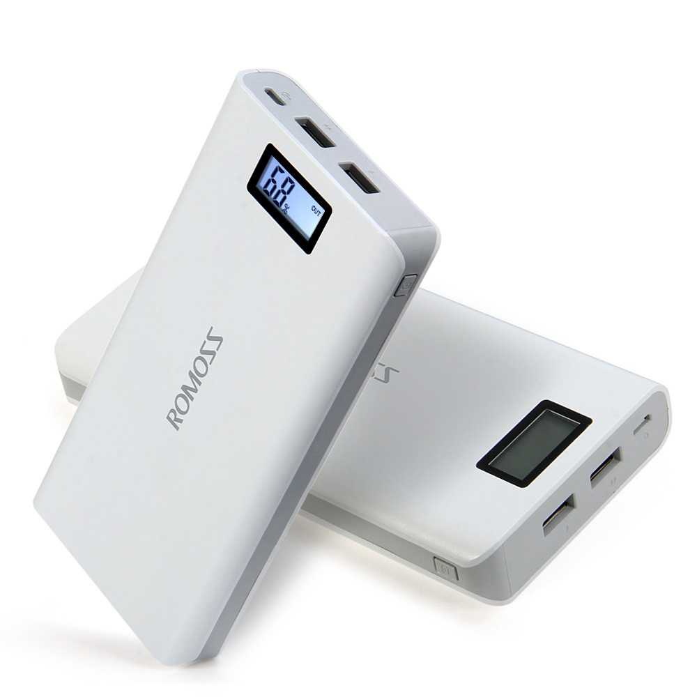 Romoss Sense 6 Plus Power Bank LCD 2 Port 20000mAh (ORIGINAL)