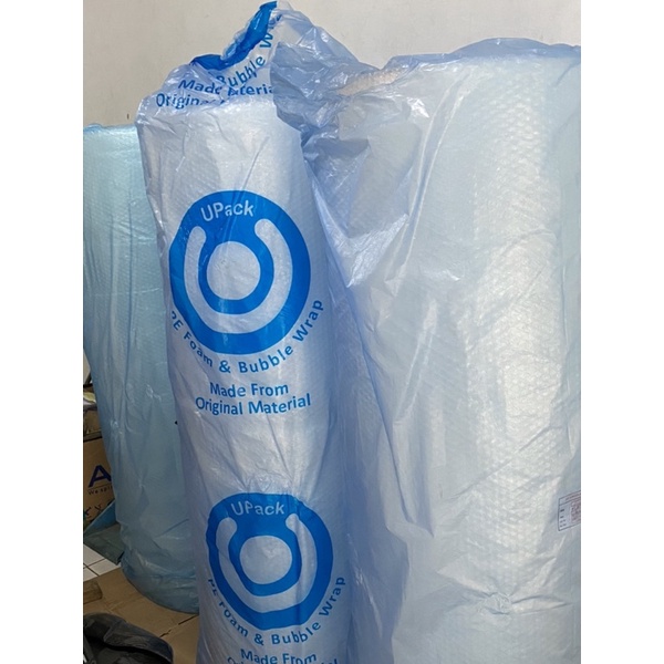 BUBBLE WRAP PUTIH MERK U PACK TERMURAH ORIGINAL MATERIAL 125cm x 50m