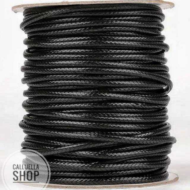  TALI  KOREA 1 0 mm hitam 5meter bahan gelang  bahan bros 