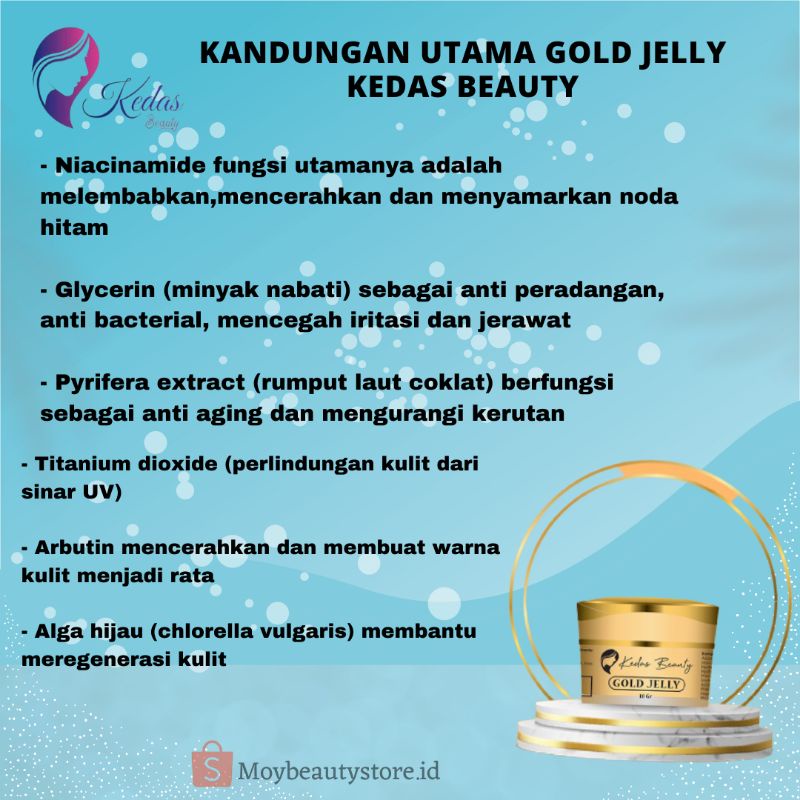 [ORIGINAL] GOLD JELLY KEDAS BEAUTY /KEDAS BEAUTY ORIGINAL GOLD JELLY-2