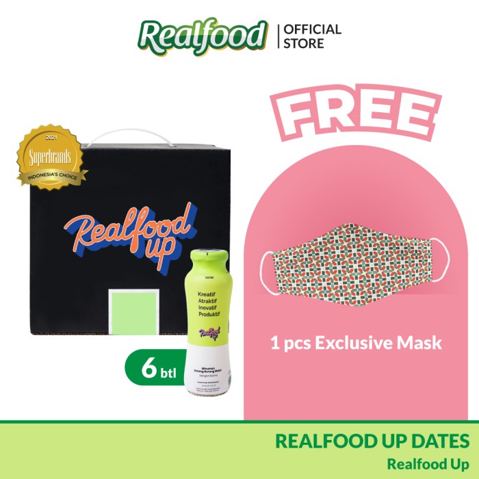 

(BISA COD) Realfood Up Active Minuman Sarang Burung Walet Dates, Kurma 6 pcs