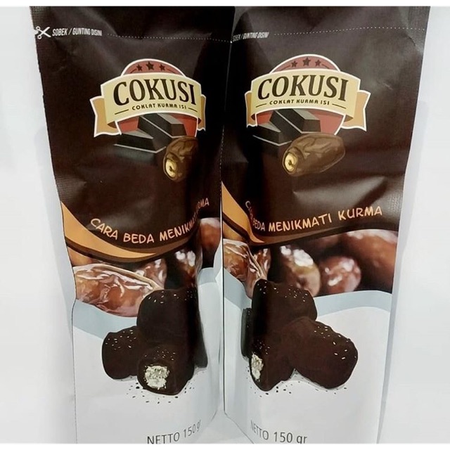 

Cokusi Coklat Kurma Isi